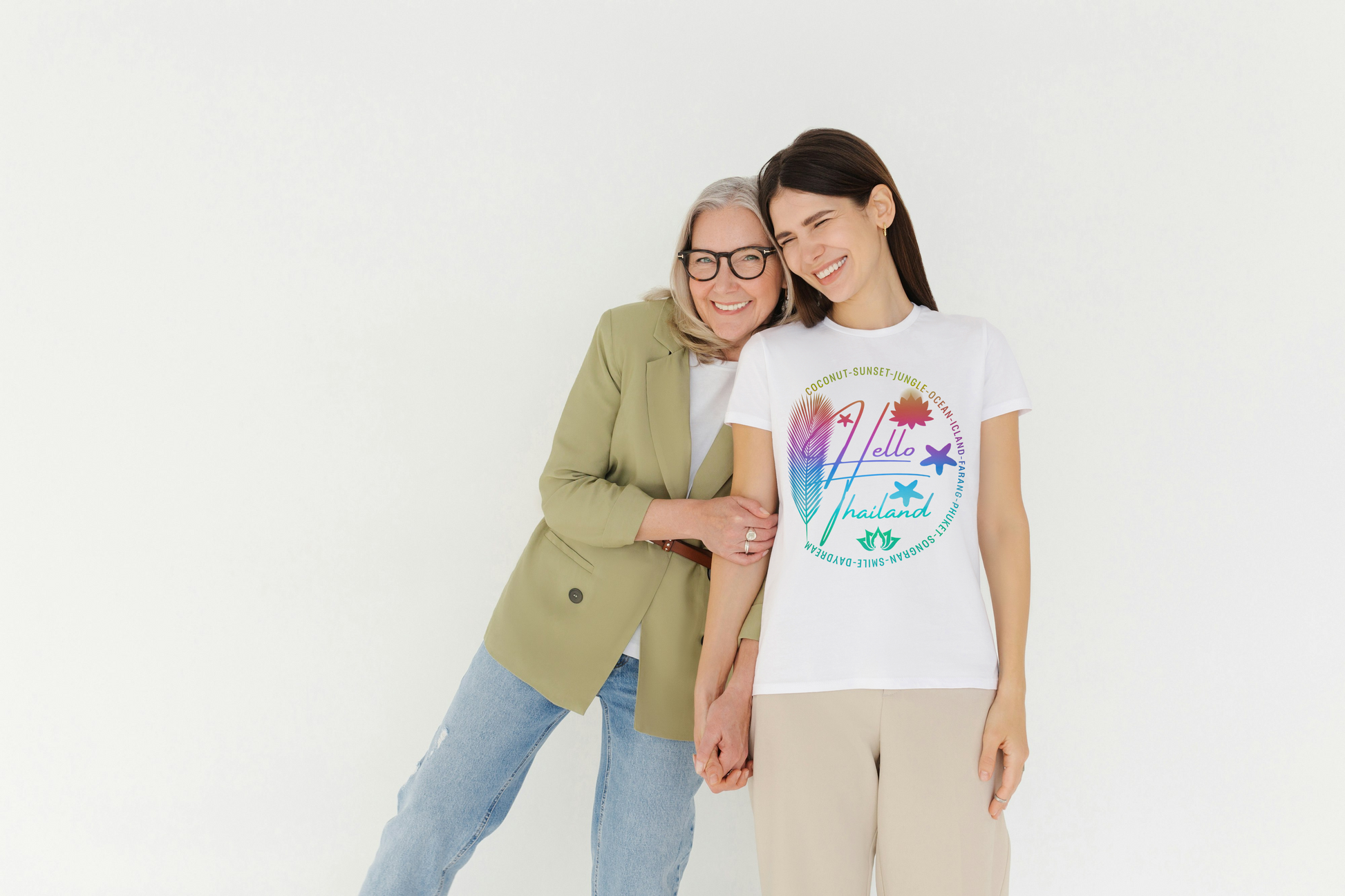 Hello Thailand Women’s Softstyle Tee – Colorful Travel T‑Shirt for Thailand Lovers Printify
