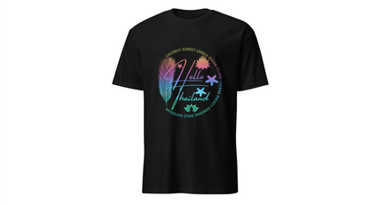 Hello Thailand Women’s Softstyle Tee – Colorful Travel T‑Shirt for Thailand Lovers Printify