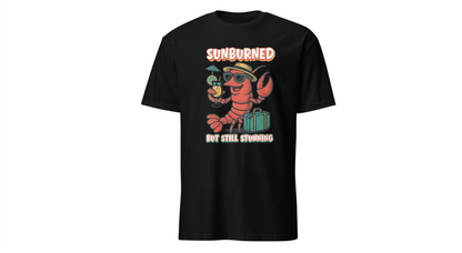 "Sunburned but Still Stunning" Funny Unisex Lobster T-Shirt