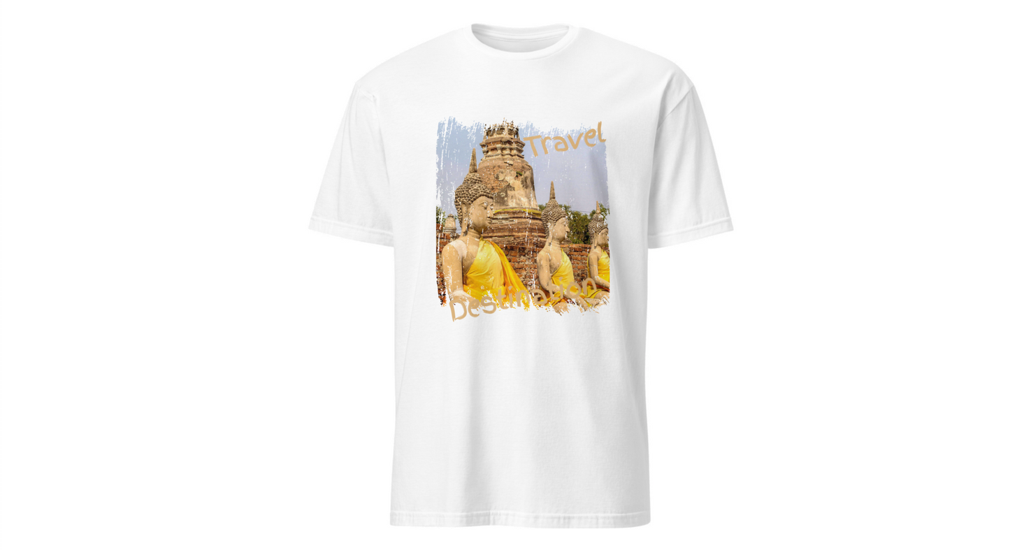 Buddha Temple Travel Graphic T-Shirt — Vintage Southeast Asia Vacation Tee
