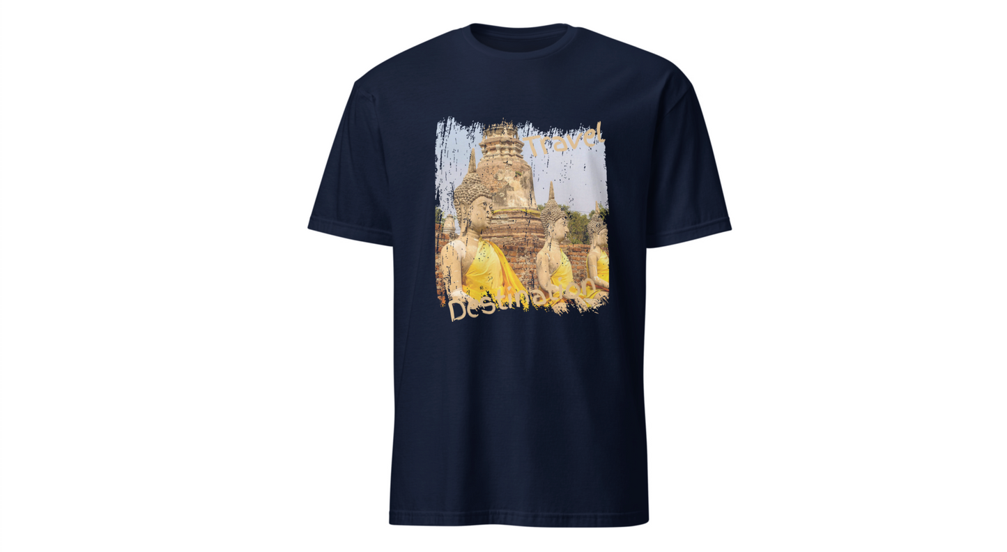Buddha Temple Travel Graphic T-Shirt — Vintage Southeast Asia Vacation Tee