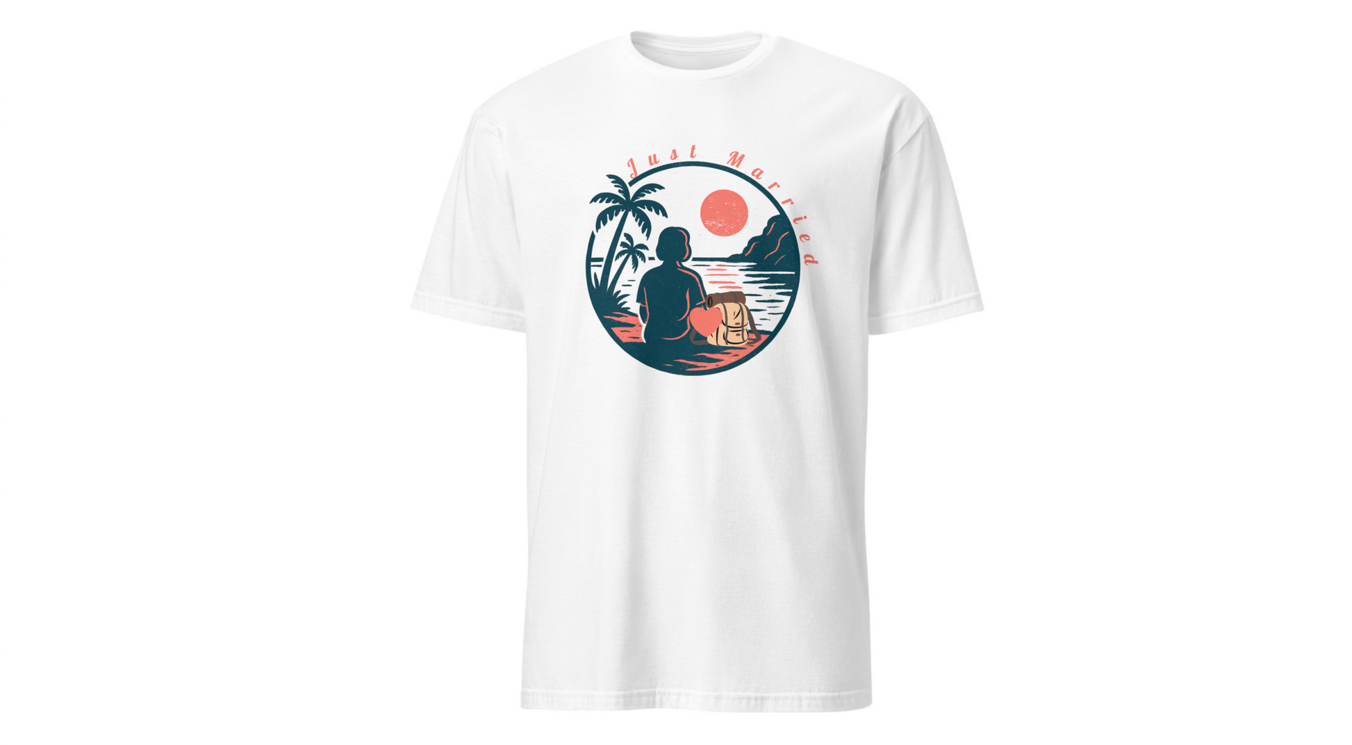 “Just Married” Women’s T-Shirt – The Perfect Blend of Humor and Sarcasm Printify