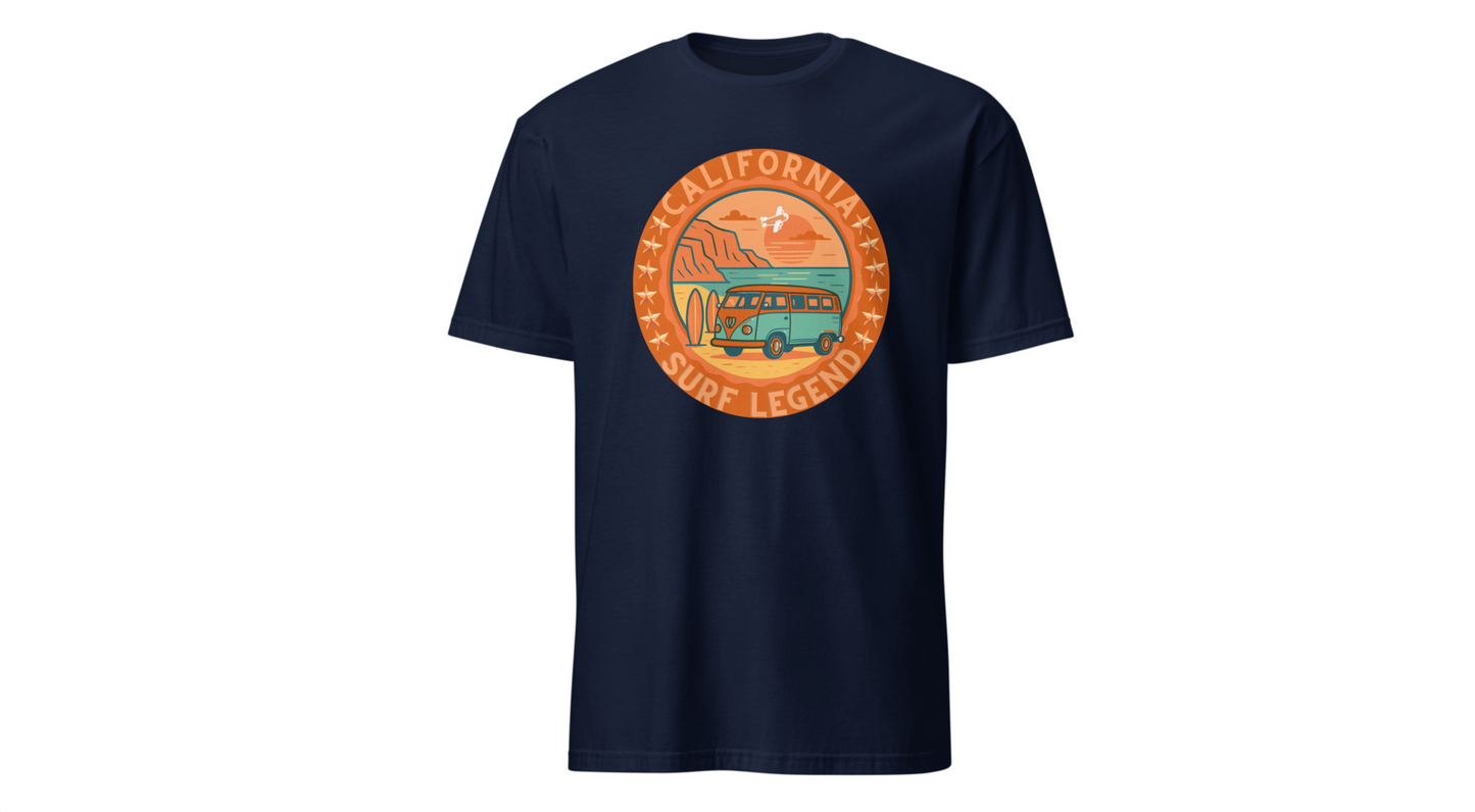 California Surf Legend Unisex T-Shirt Printify