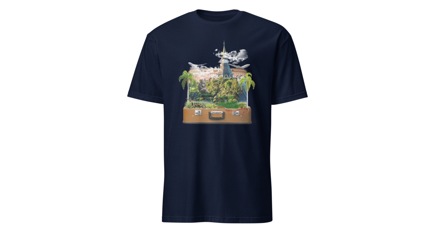Unisex T-Shirt Design: "Temple" Image Manipulation Printify