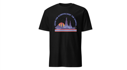 Leave the Schedule, Keep the Sunrise" T-Shirt -For Thailand Lovers Printify