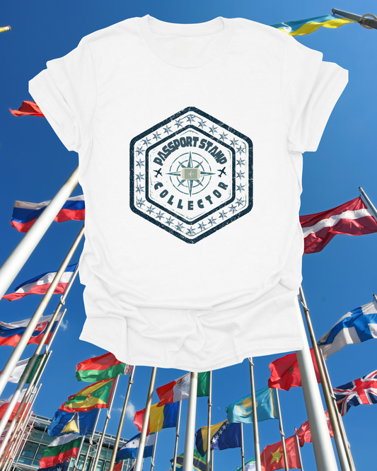 Passport Stamp Collector Unisex Soft-Style T-Shirt Printify