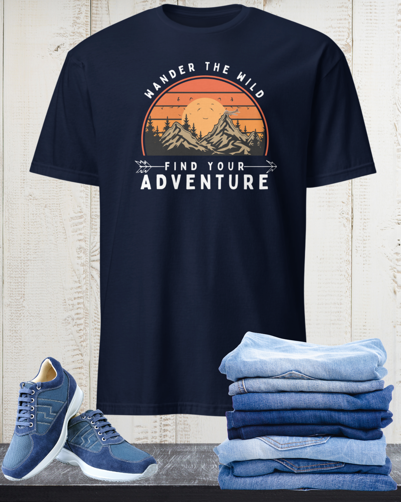 "Wander the Wild, Find Your Adventure" T-Shirt – For Outdoor Enthusiasts