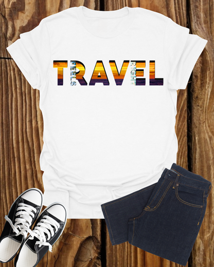 'Travel Feels Right' T-Shirt, Adventure T-Shirt, Perfect Gift for Travelers