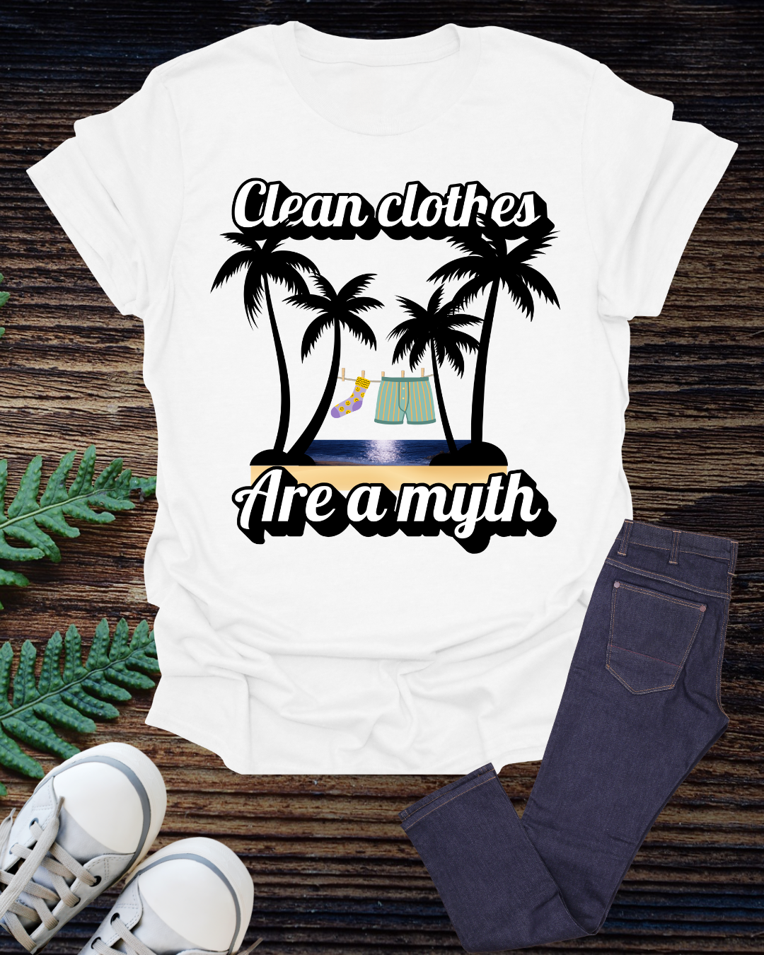 Funny T-shirt: "Clean Clothes Are a Myth"