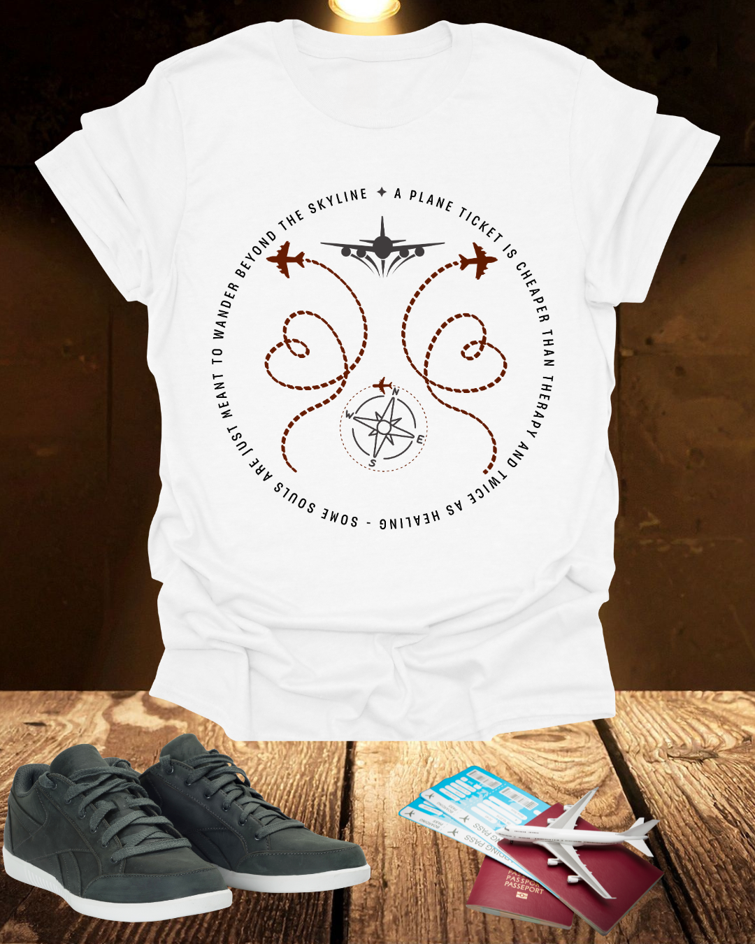 Unisex Softstyle "A Plane" T-Shirt Printify