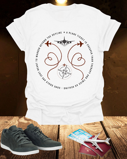 Unisex Softstyle "A Plane" T-Shirt Printify