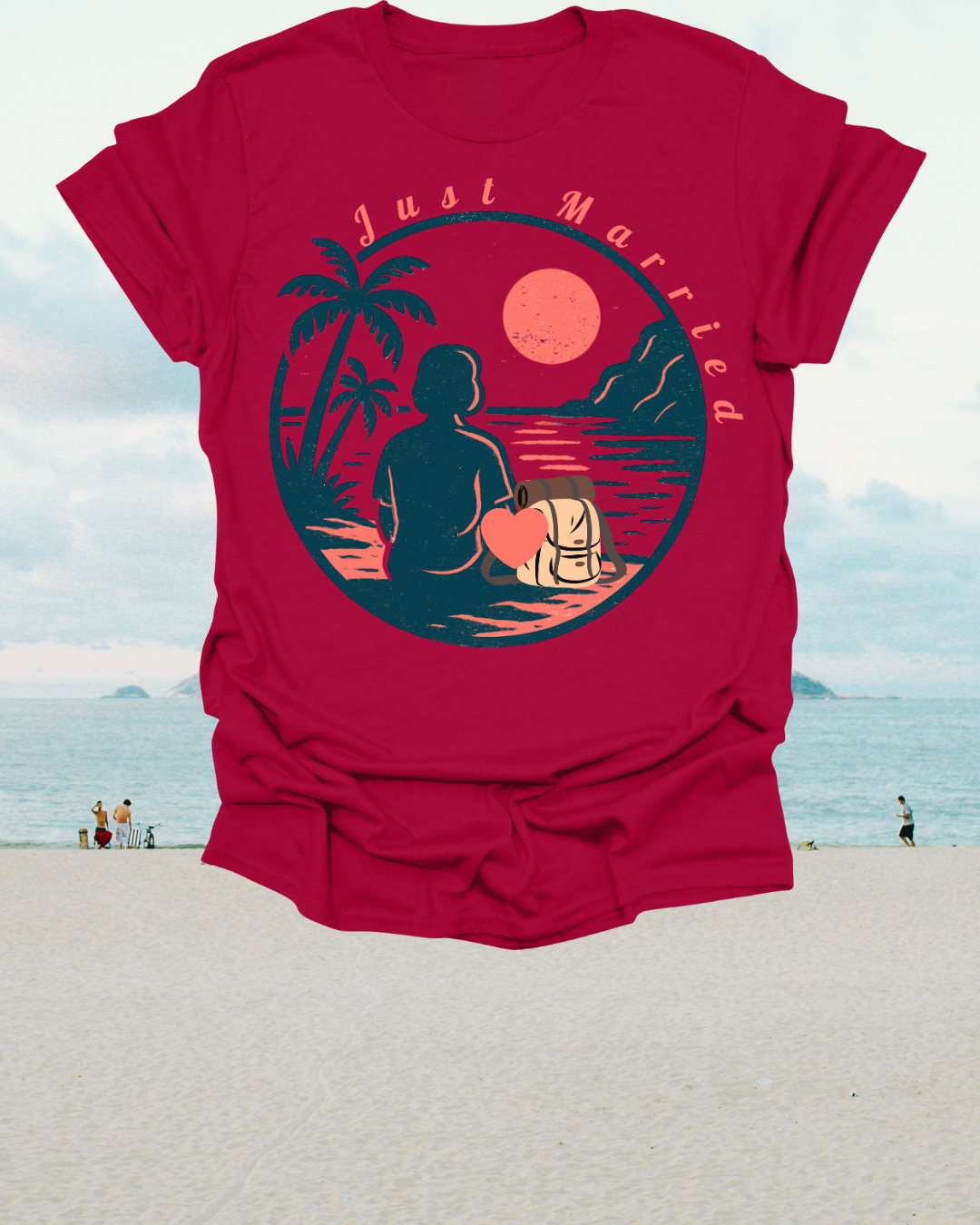 “Just Married” Women’s T-Shirt – The Perfect Blend of Humor and Sarcasm Printify