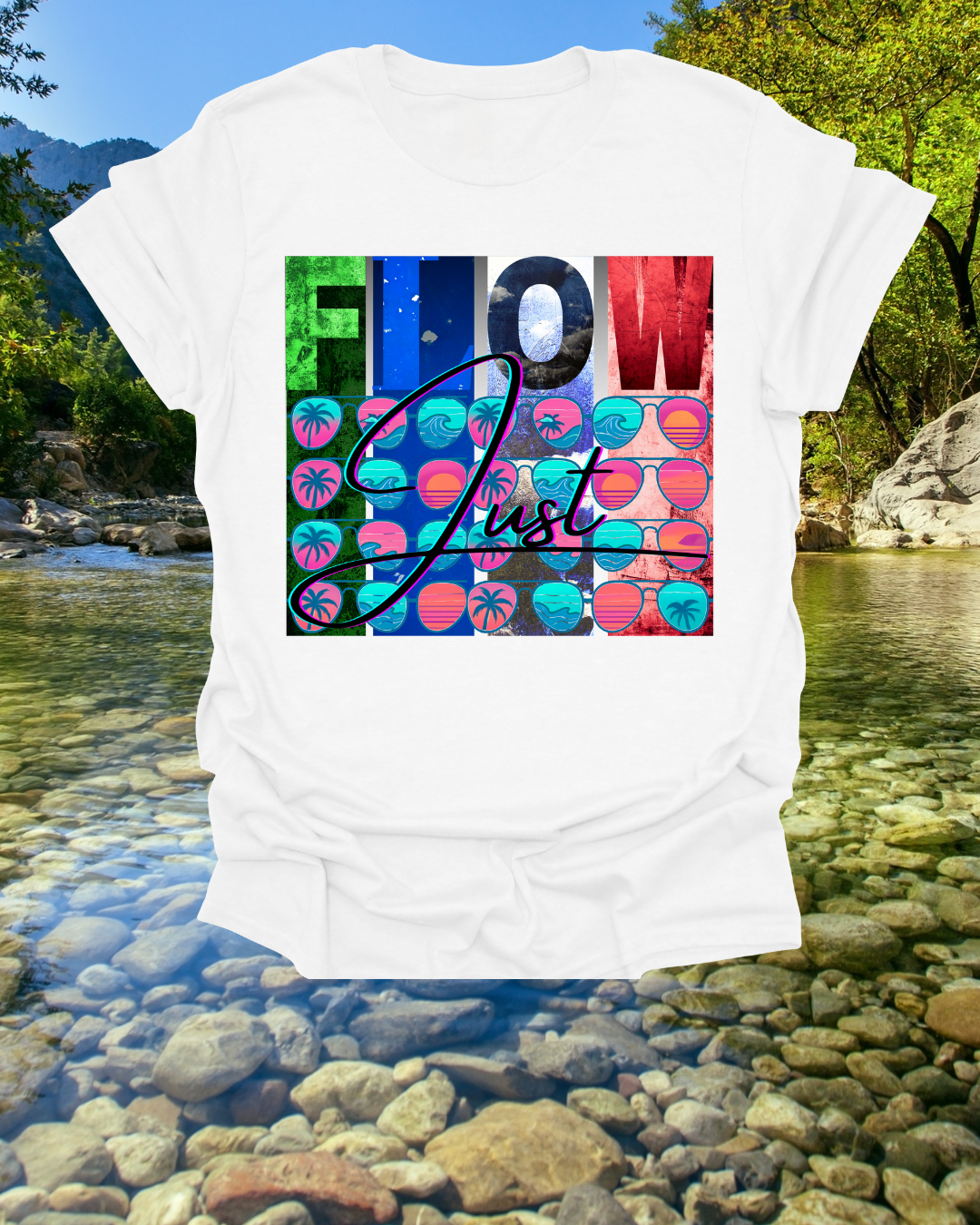 Unisex Softstyle "Just Flow" T-Shirt Printify
