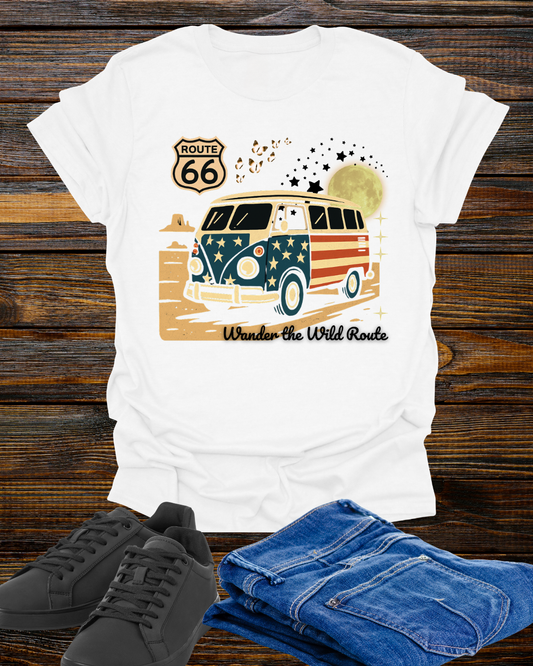 Vintage Route 66 Unisex T-Shirt Printify