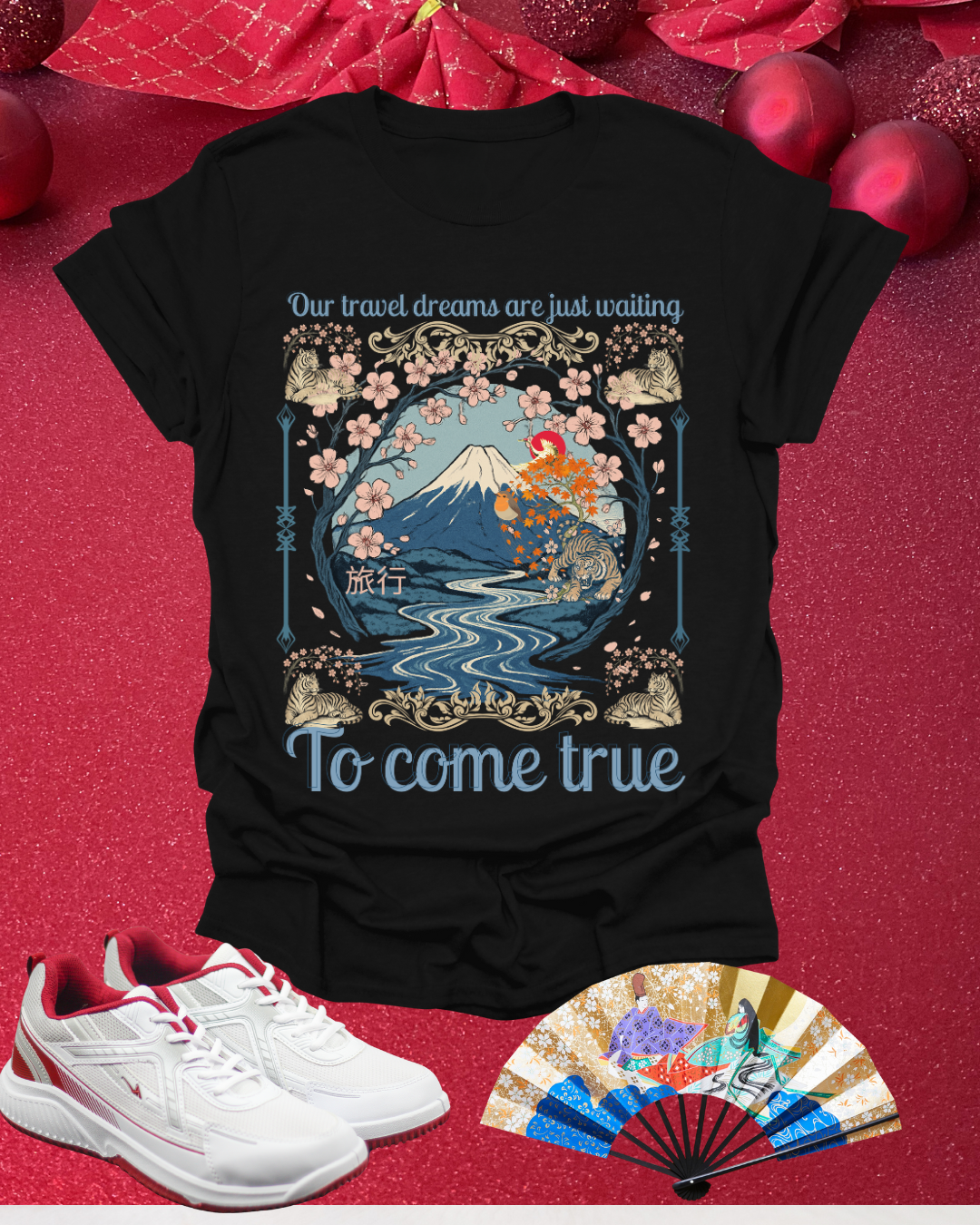 To Come True Scenic Dream T-Shirt — Inspirational Mountain Lake Graphic Tee