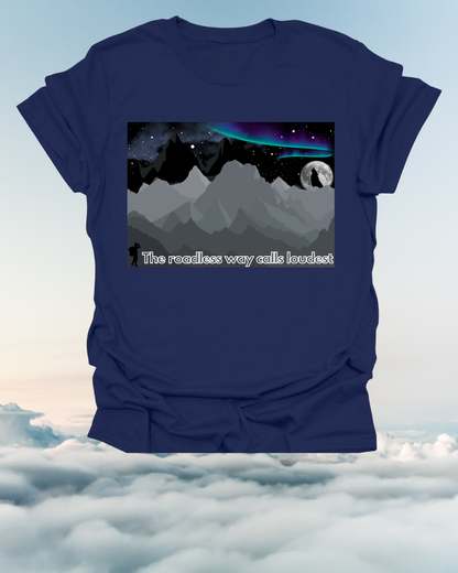 Aurora Landscape Unisex T-Shirt - Soft and Comfy Night Sky Tee Printify
