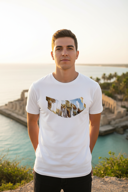 Artistic Travel Tee with Real Design