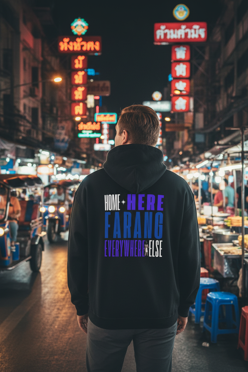Farang Hoodie - Bangkok Night Market Mockup