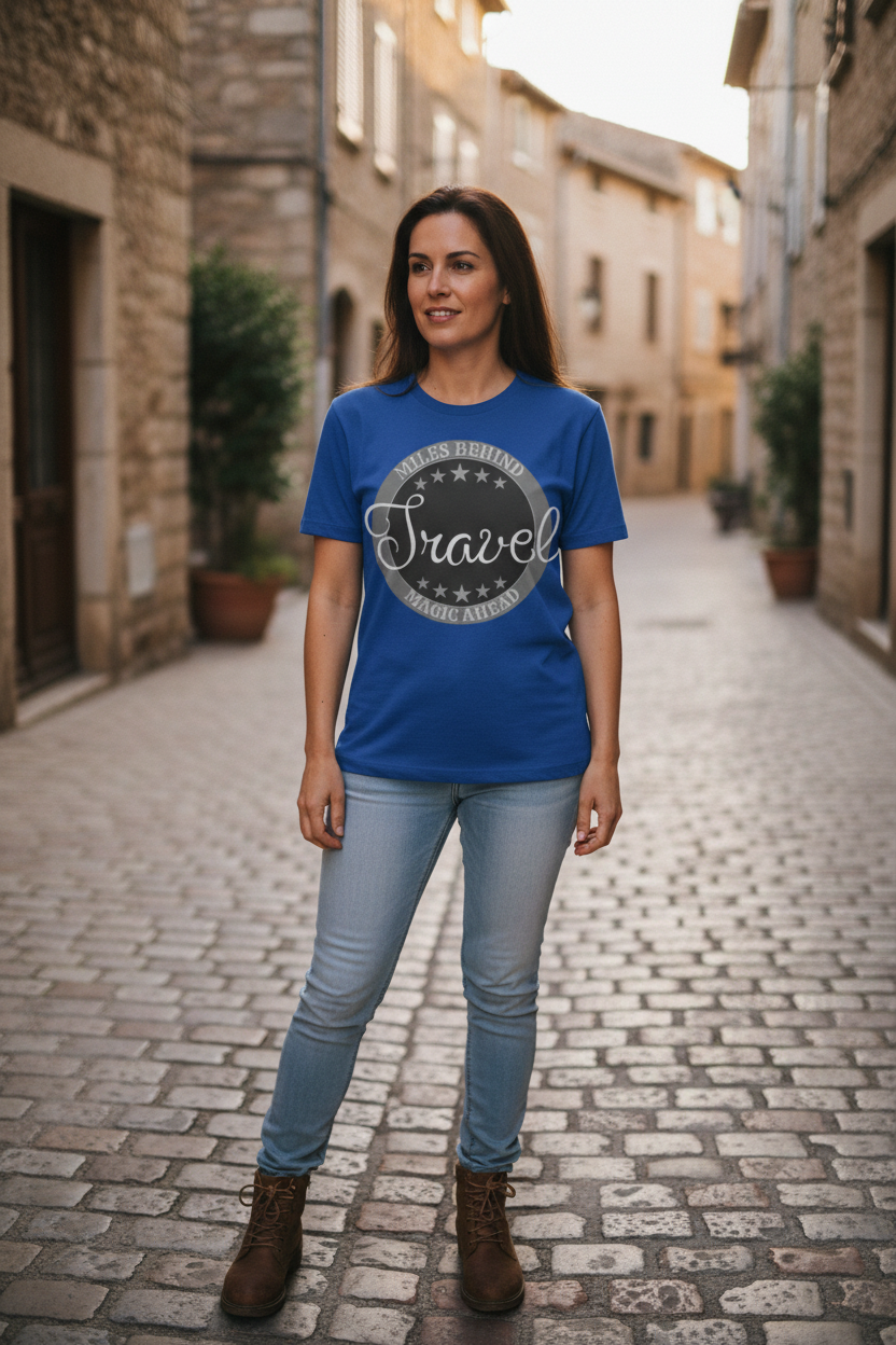 Miles Behind Magic Ahead Royal Blue Large Design