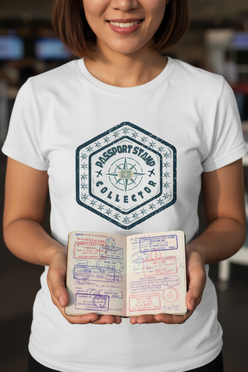 Passport Stamp Collector Two Pages