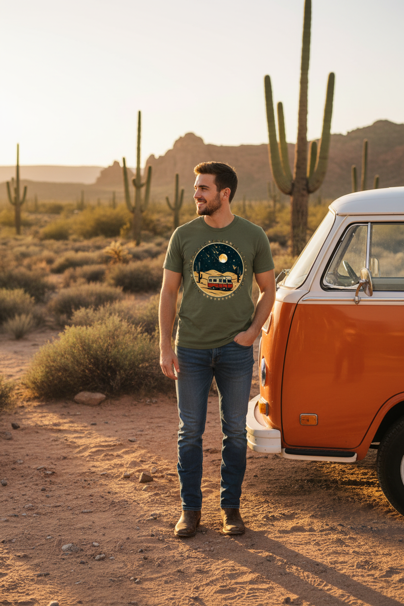 Texas Desert Van Camping Tee Retry