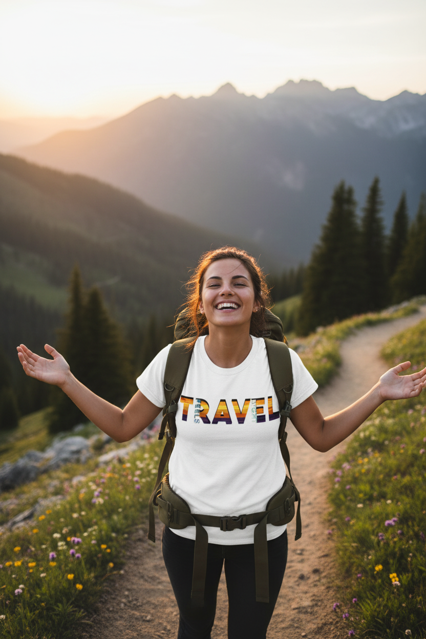 Travel Feels Right T-Shirt Lifestyle