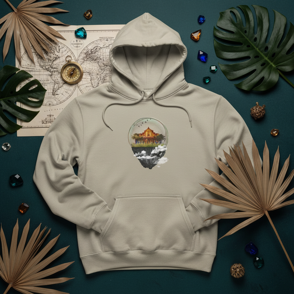 Travel flat lay mockup