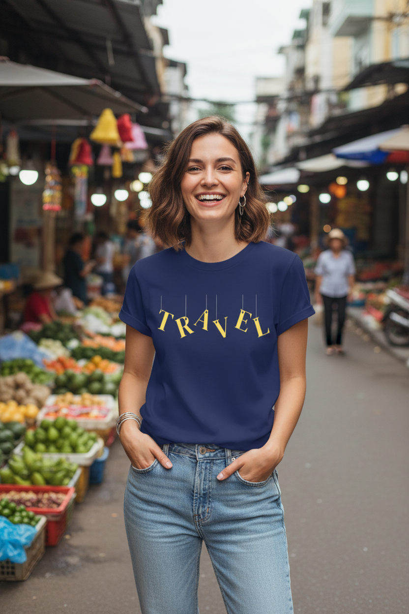 Travel Funny T-Shirt No Hands