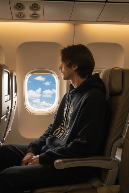 Window Seat Only Hoodie - Airplane Cabin Mockup